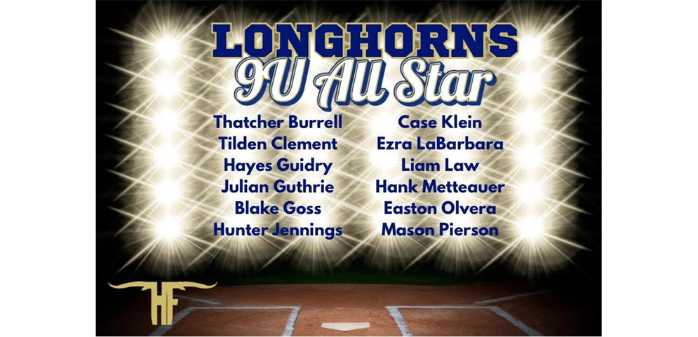Congratulations 2025 9U All Stars